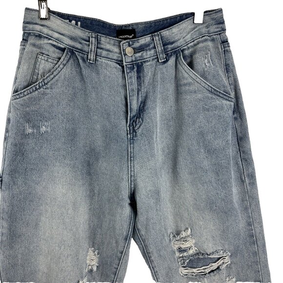 UNTP Undertrap Wide Leg Distressed Jeans Women's Size 30 - Picture 1 of 11